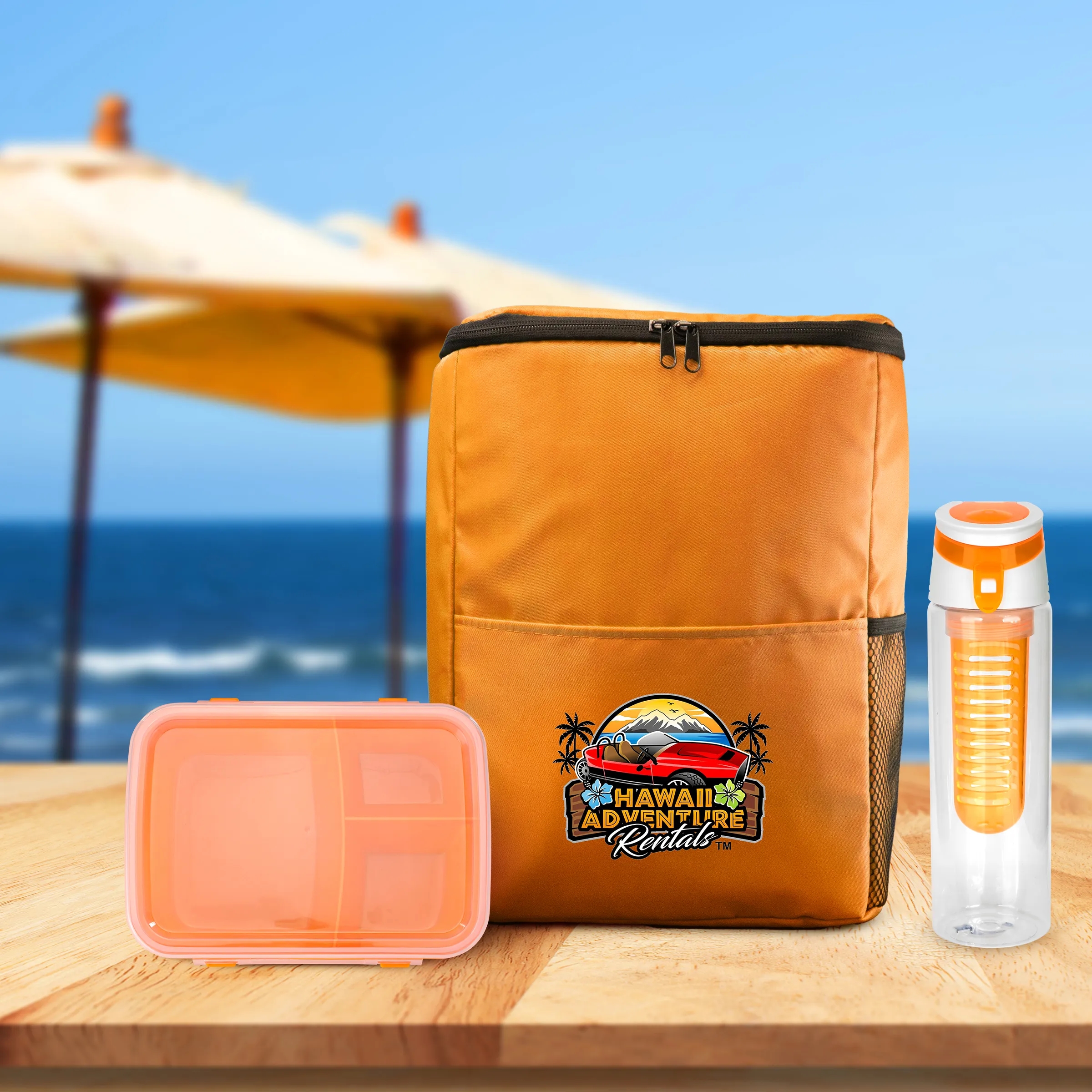 Sporty RPET Lunch To Go & Drink Set 10