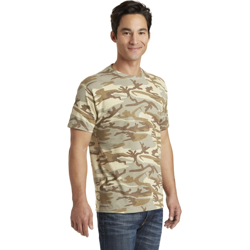 Port & Company Core Cotton Camo Tee. 32