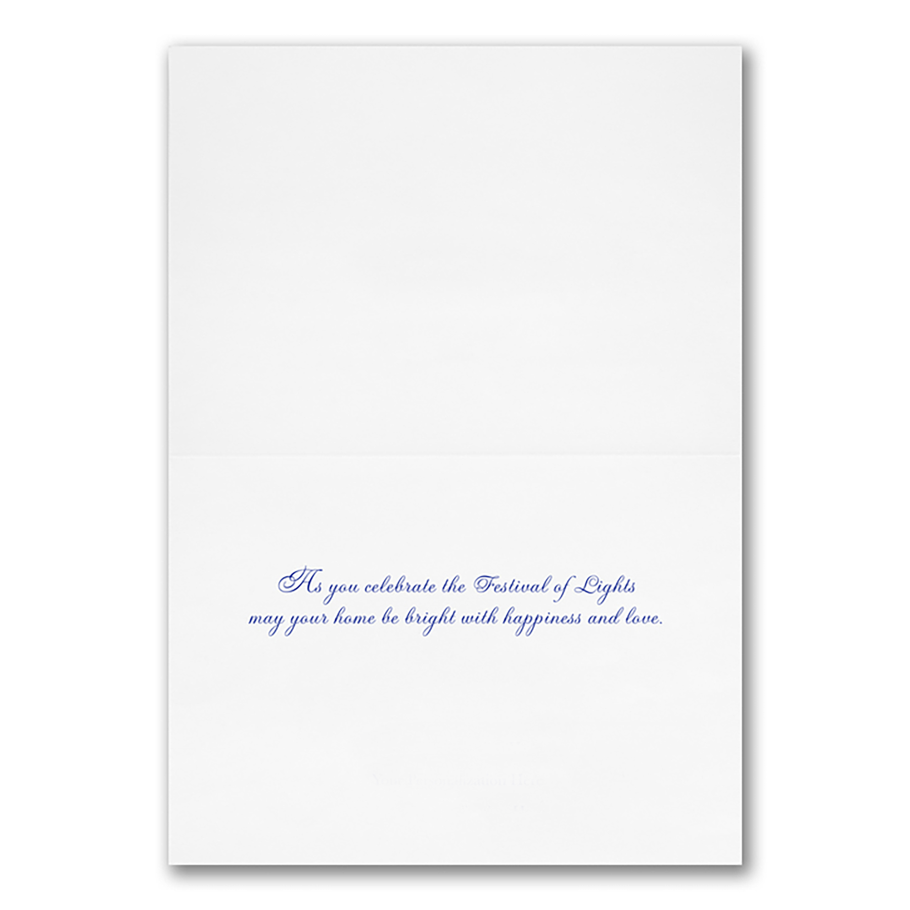 Gilded Menorah Holiday Card 1