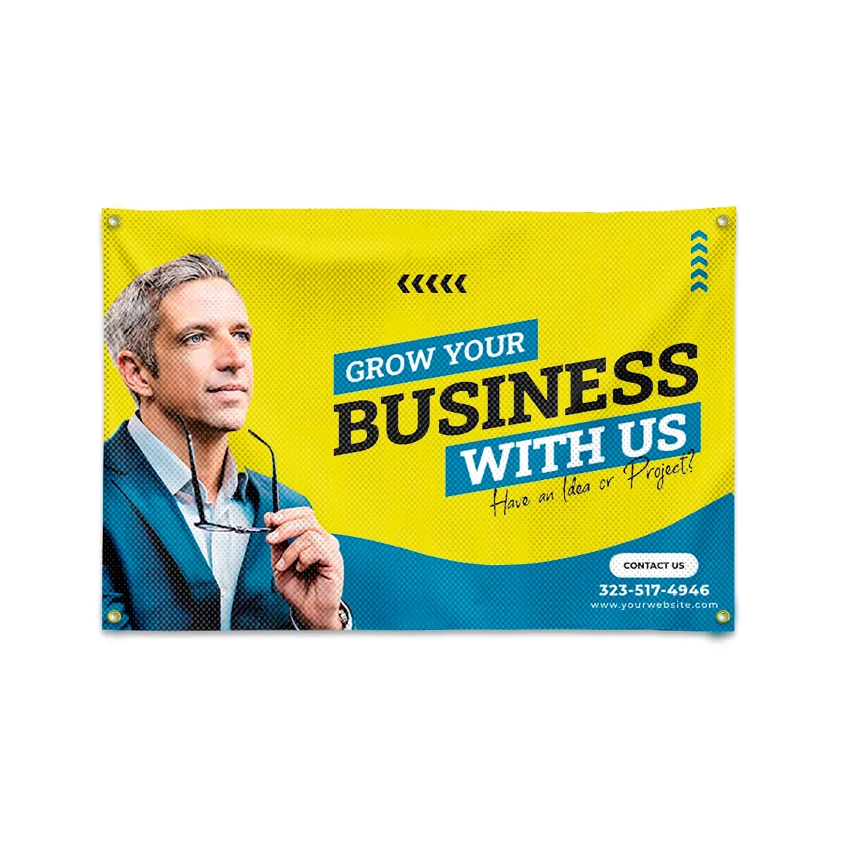 Digitally Printed Fabric Mesh Banner 4' x 6' 2