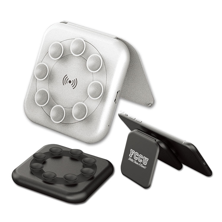 All In One QI Wireless Charger & Phone Stand with Suction 2