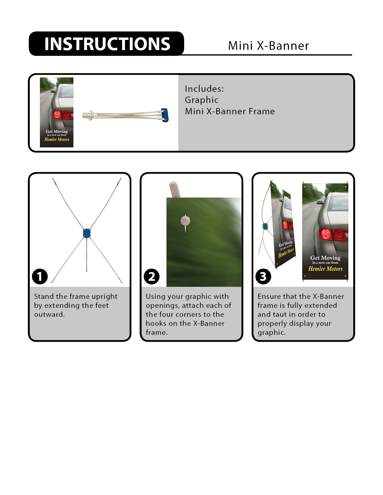 Mini X-Banner Kit 8