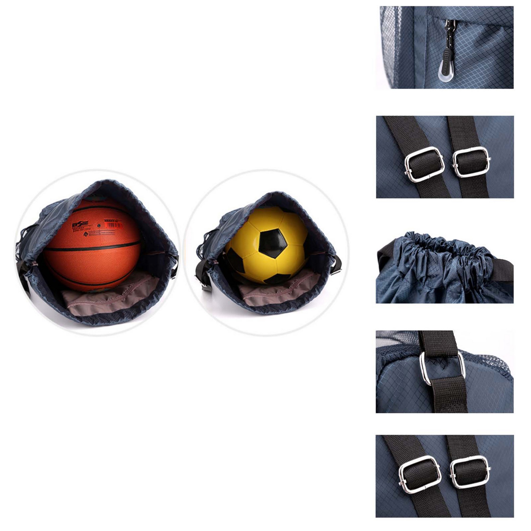 Waterproof Drawstring Backpack With Side Pockets (Custom) 4