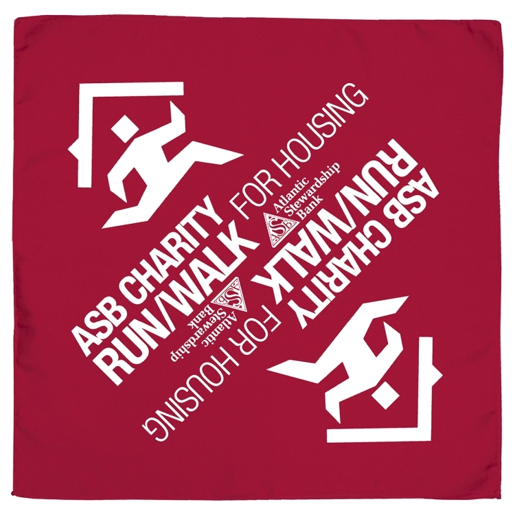 "THE AURORA BANDANA" Headband and Neck Wear Silkscreen - Domestic Production - 22" x 22" 11