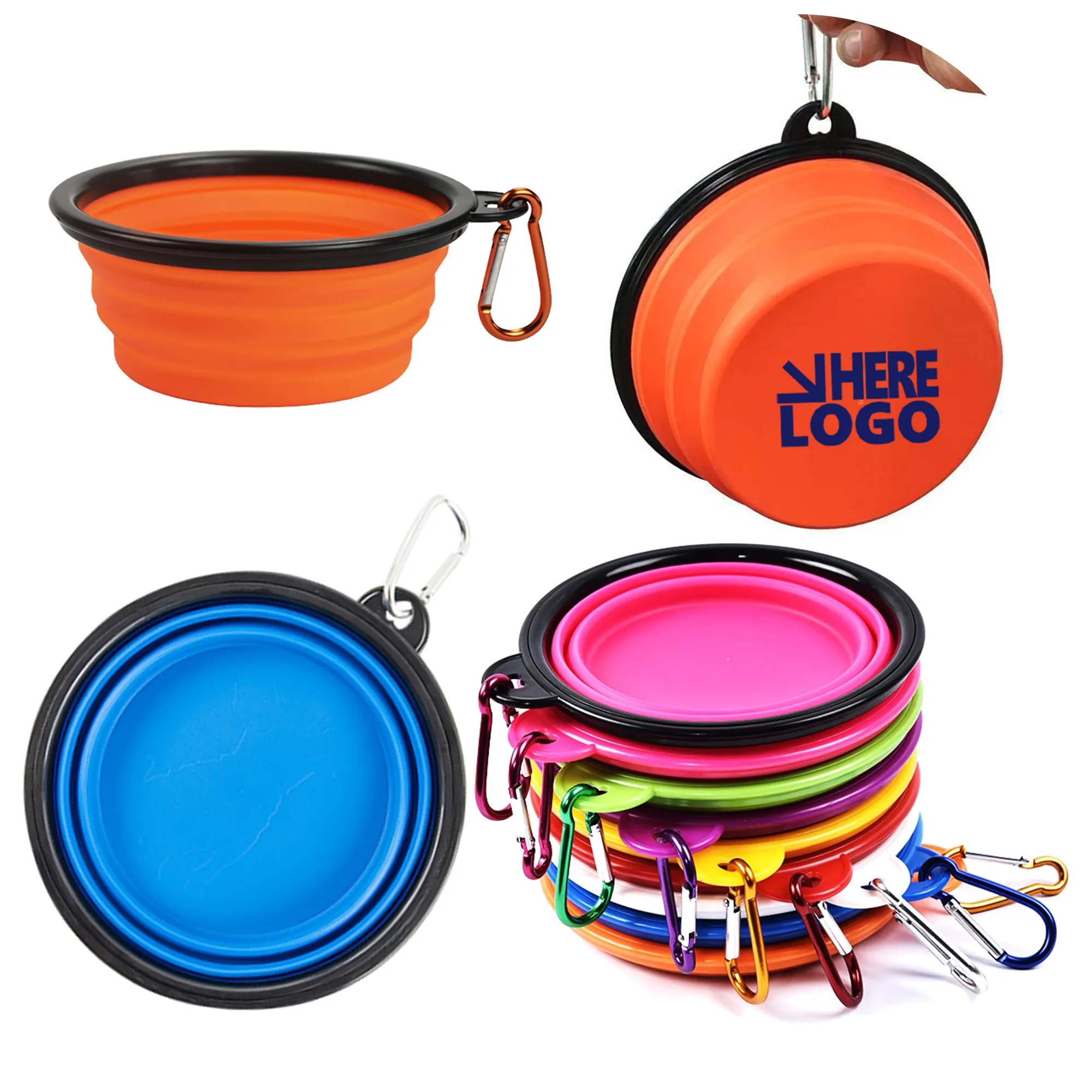 Collapsible Pet Bowl w/Carabiner 4