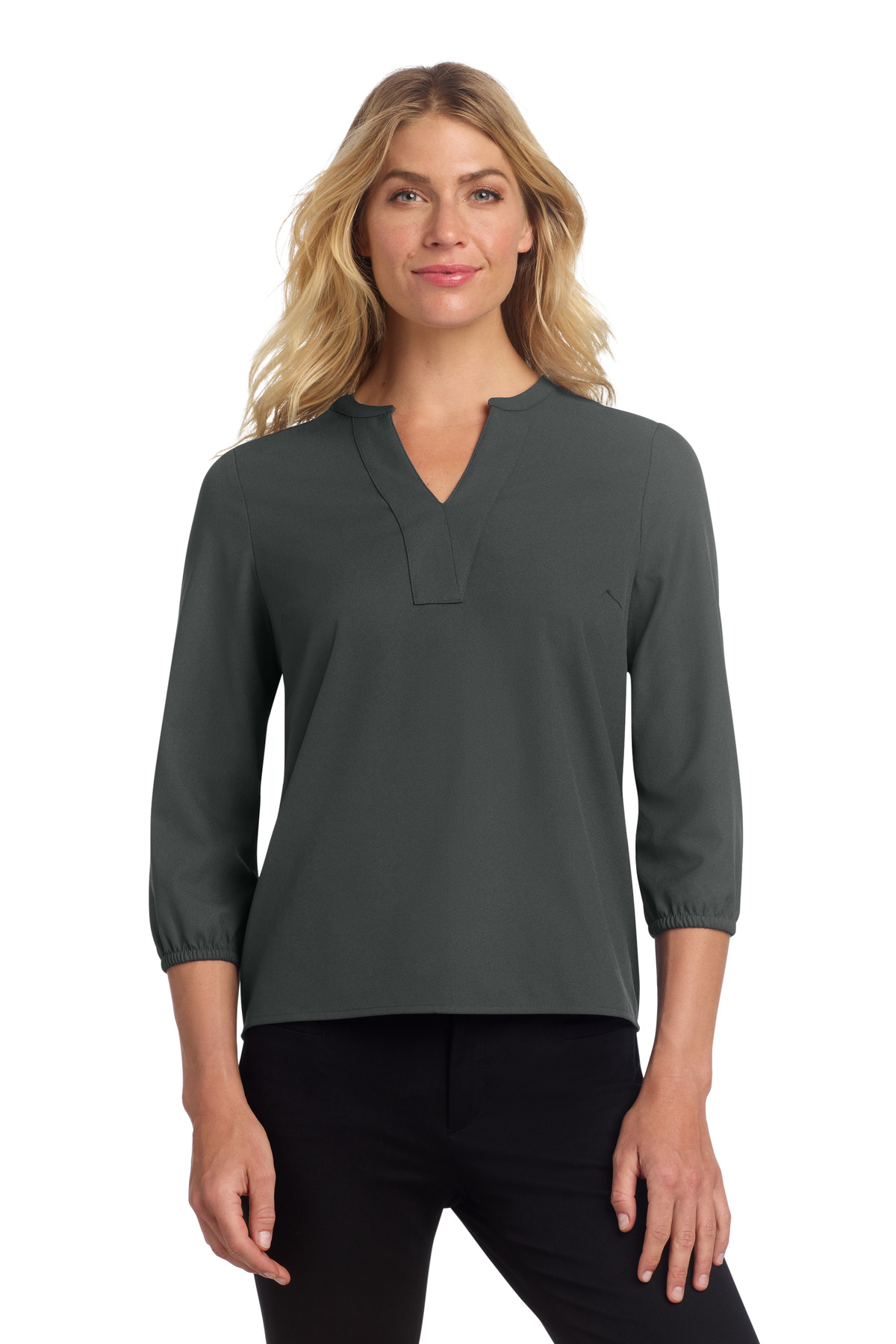 Mercer+Mettle Women's Stretch Crepe 3/4-Sleeve Blouse MM2011 8