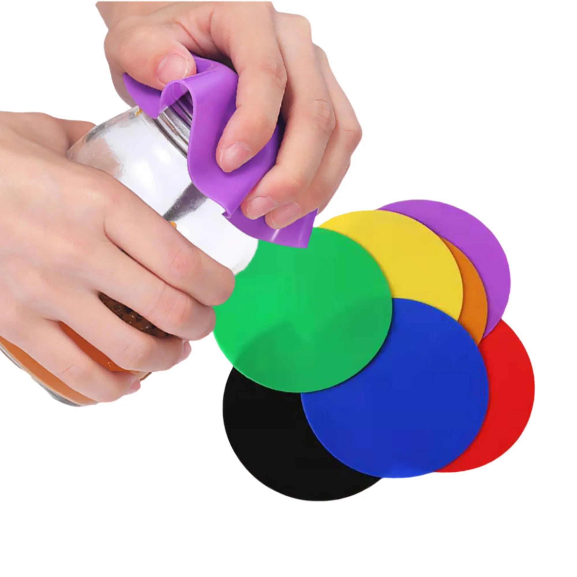 Multi-Purpose Silicone Jar Opener Gripper Coaster 5