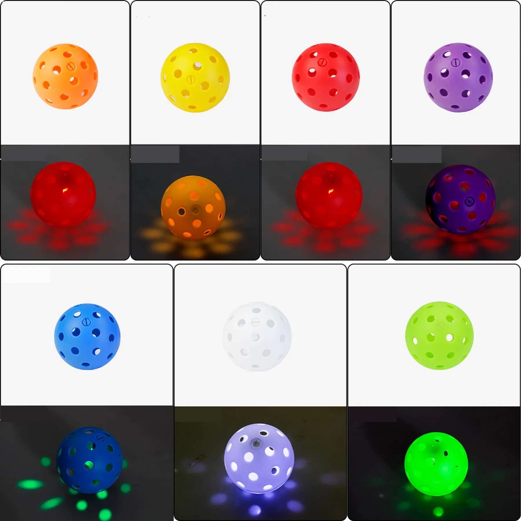 40 Holes Led Light Up Pickle-ball 5