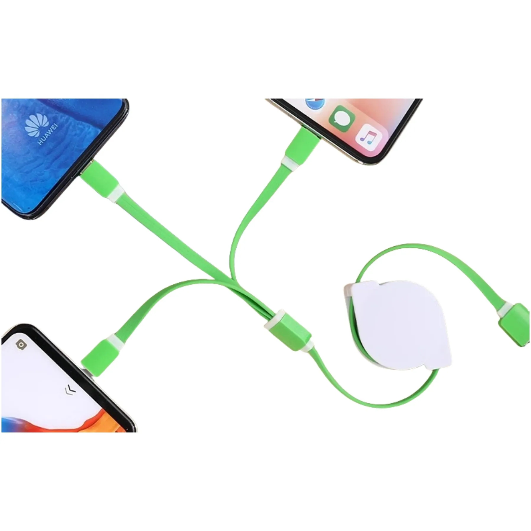 3 in 1 Retractable Cellphone Charging USB Cable 2
