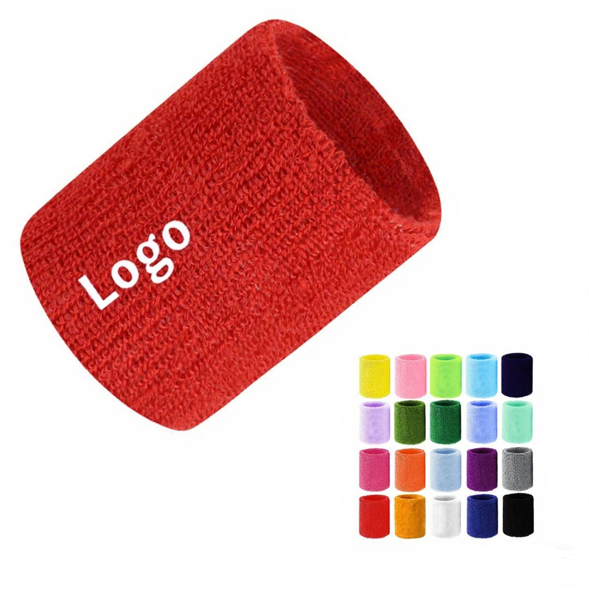 Vibrant Polyester Sports Wristband For Sweat Absorption 3