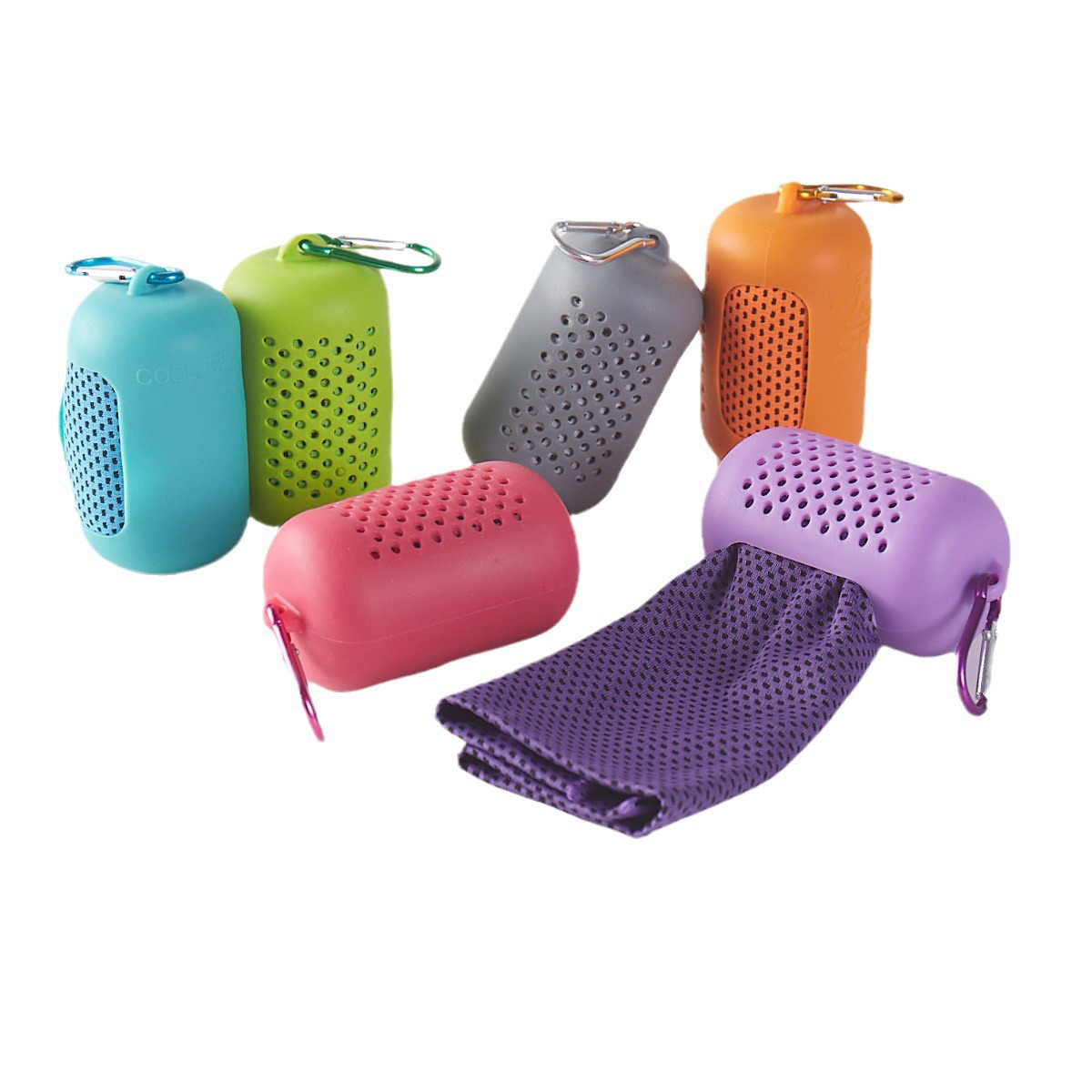 Summer Sports Cooling Sports Towel W/ Capsule Storage Case 2