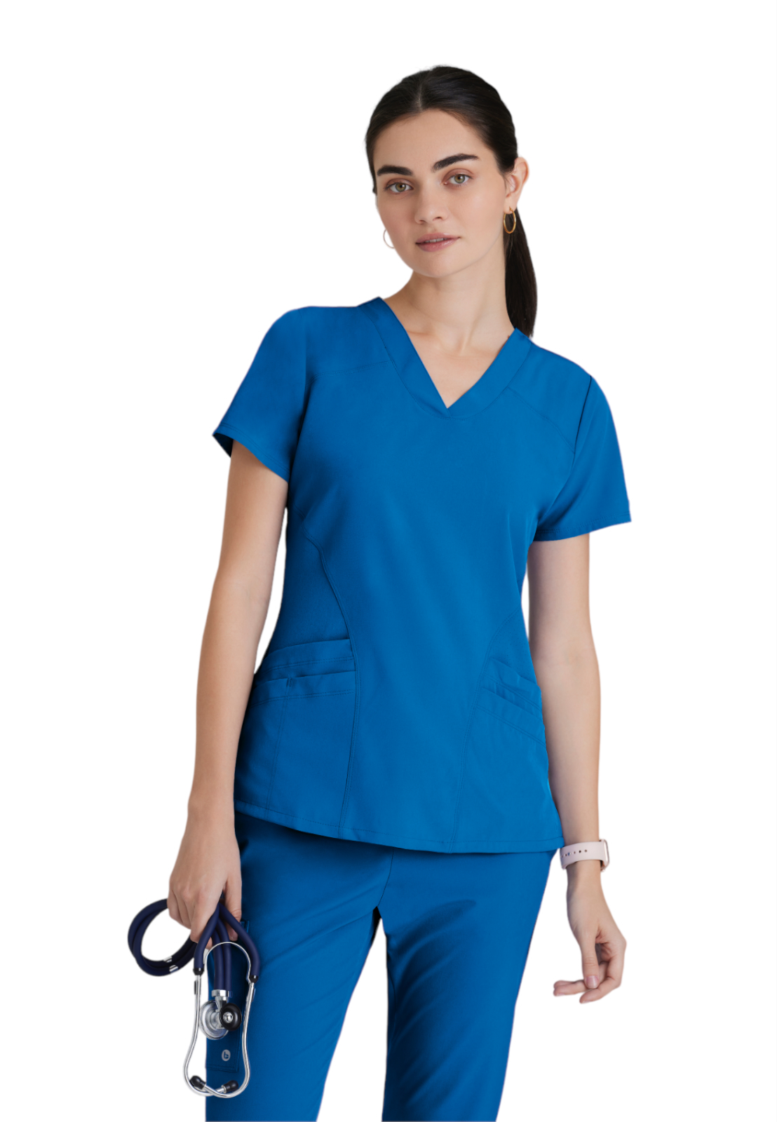 Barco One - Women's Five-Pocket V-Neck Pulse Scrub Top 3