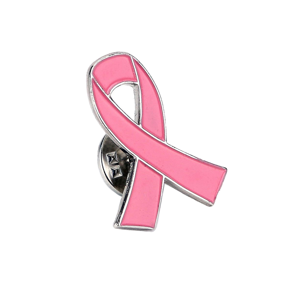 Breast Cancer Awareness Ribbon Metal Lapel Pin 4