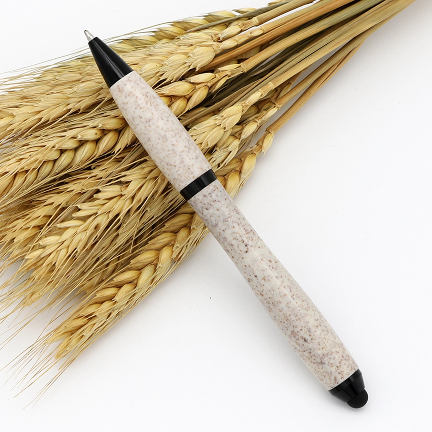 Biodegradable Gourd Shaped Wheat Straw Ballpoint Pen 12