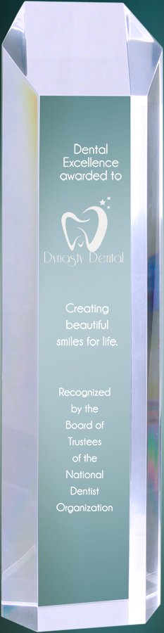 3" x 12" Clear Tower Acrylic Award