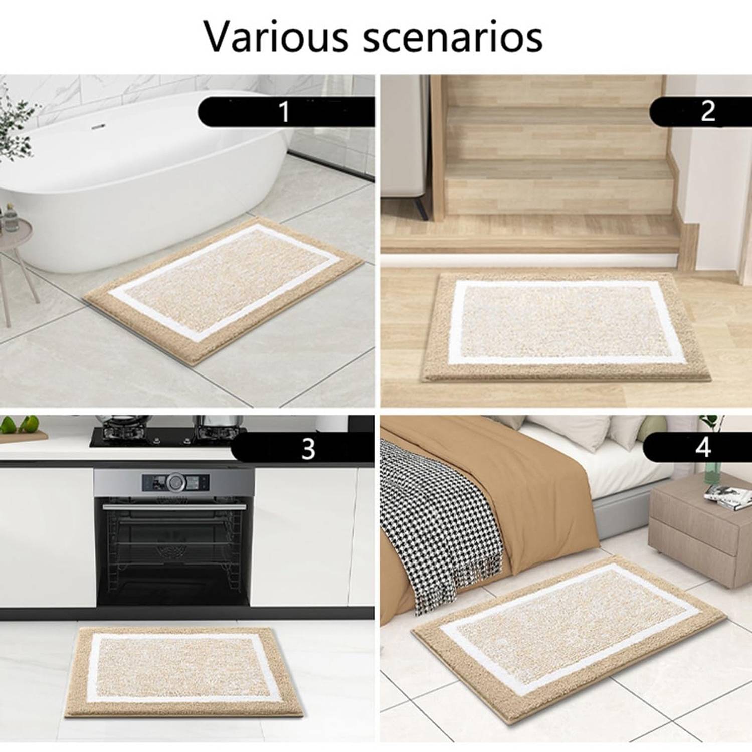 Soft Absorbent Non-Slip Bathroom Mat 8