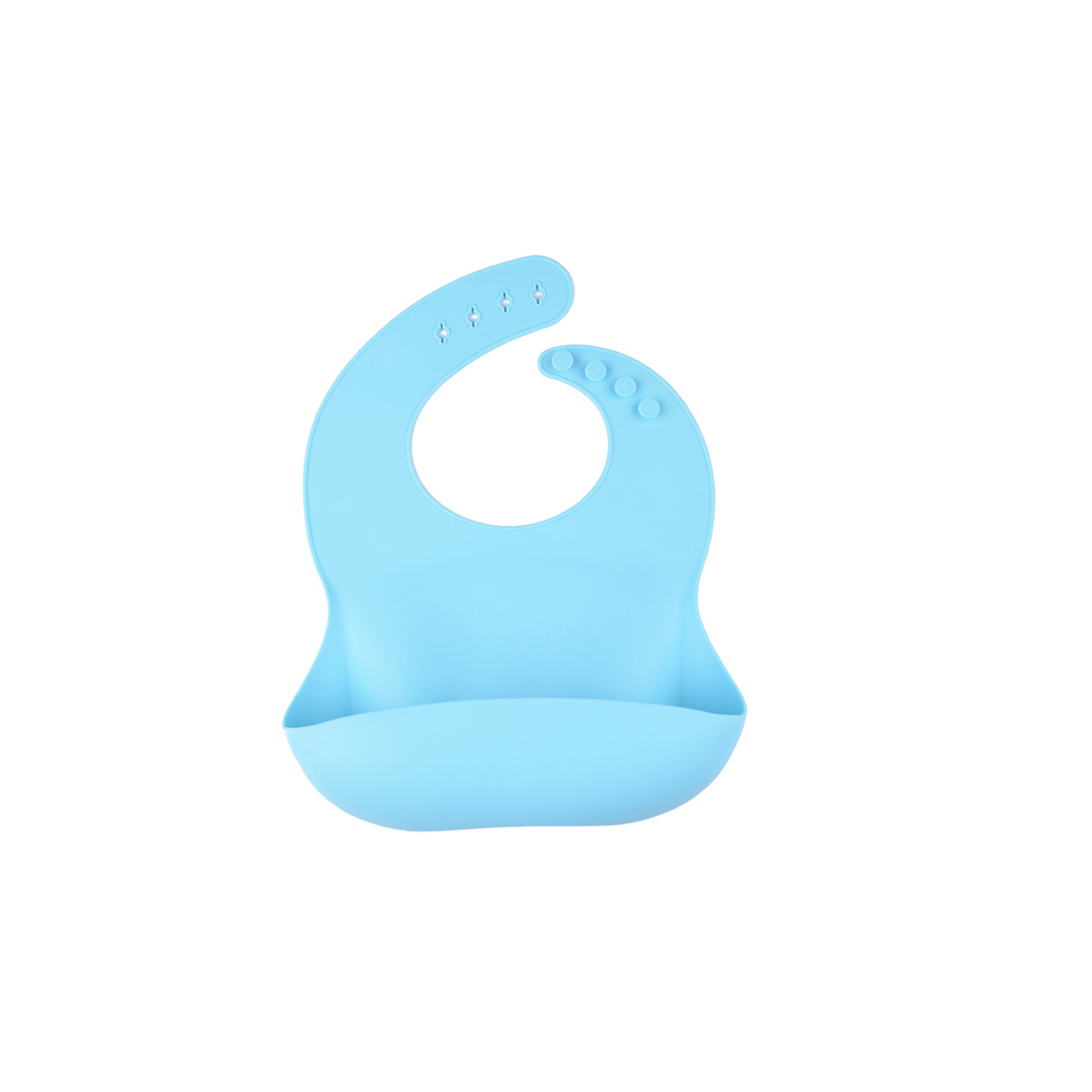 Soft Food Grade Silicone Baby Bib Adjustable 7