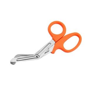 Ergonomic Emergency Medical Scissors Curved Stainless Steel Serrated Blades 3