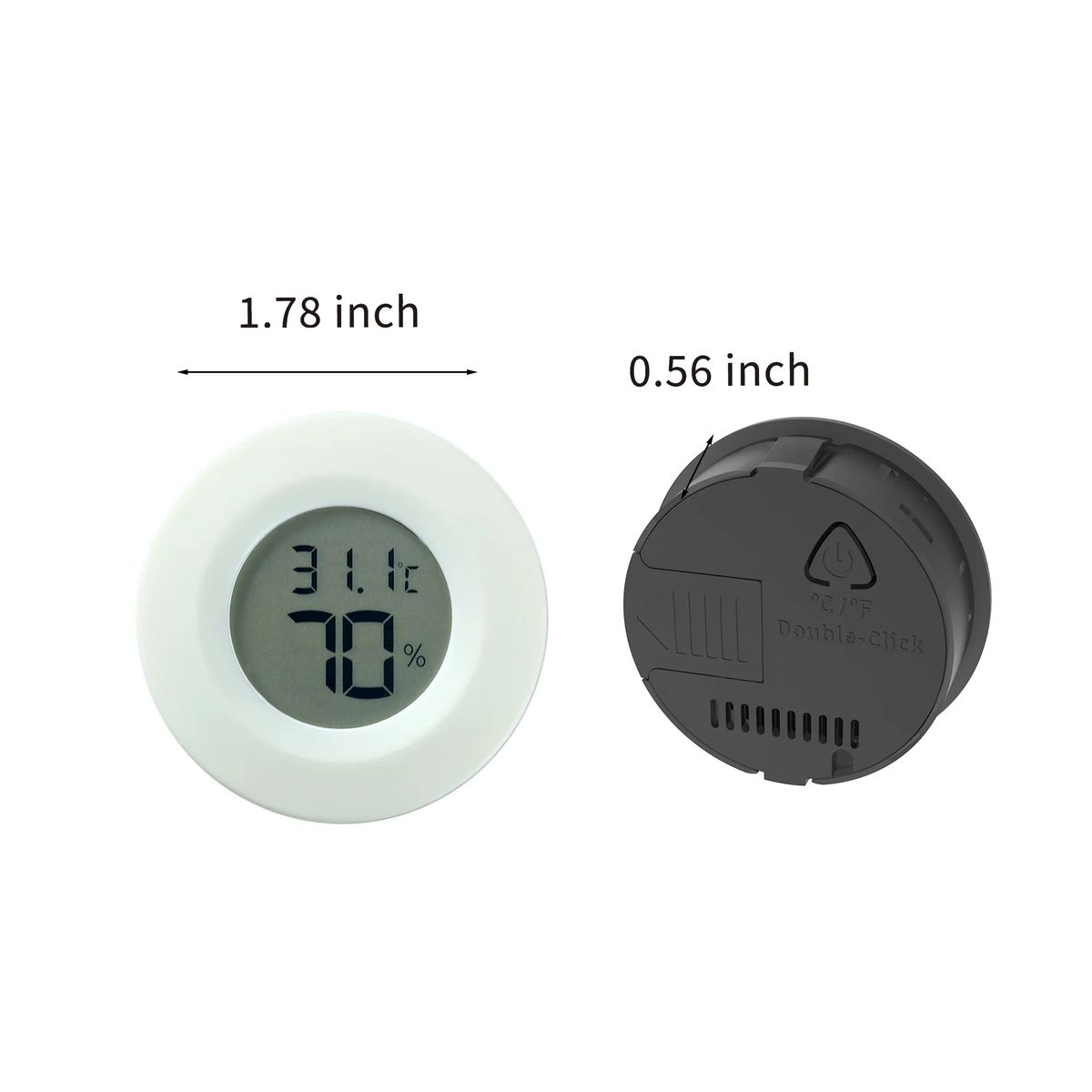 Compact Digital Hygrometer Thermometer for Indoor or Outdoor Use 4
