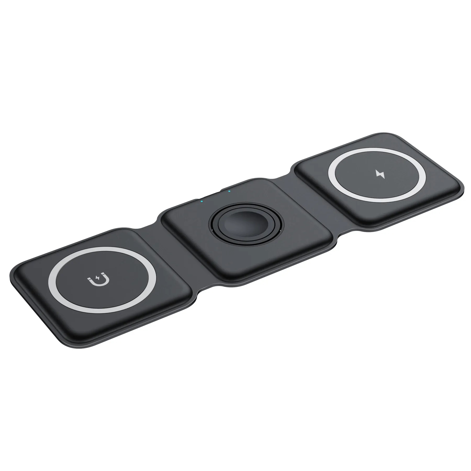 15W 3-in-1 Magnetic Wireless Charger with Foldable Qi Stand 3
