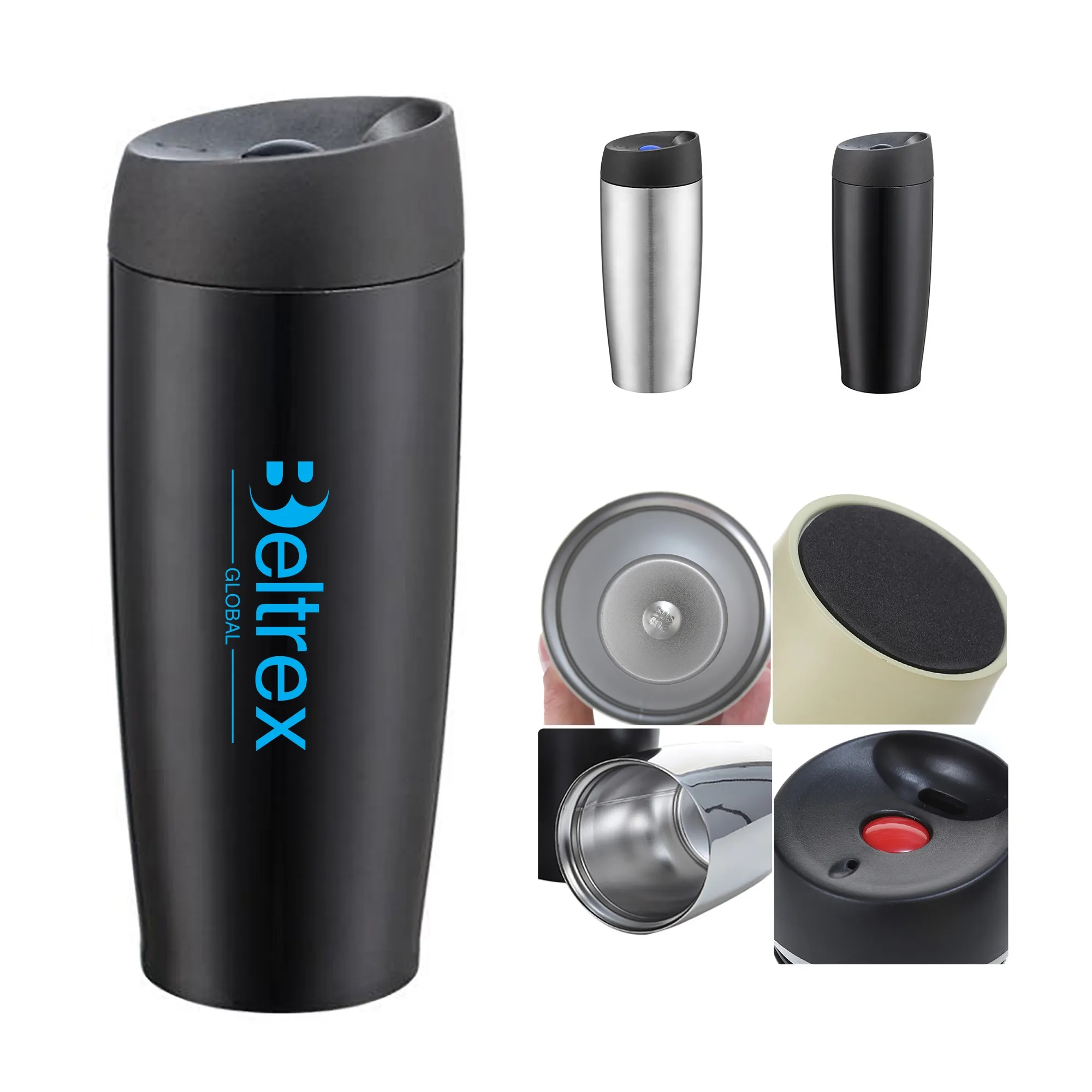 Portable 16 oz Vacuum Insulated Stainless Steel Tumbler 2