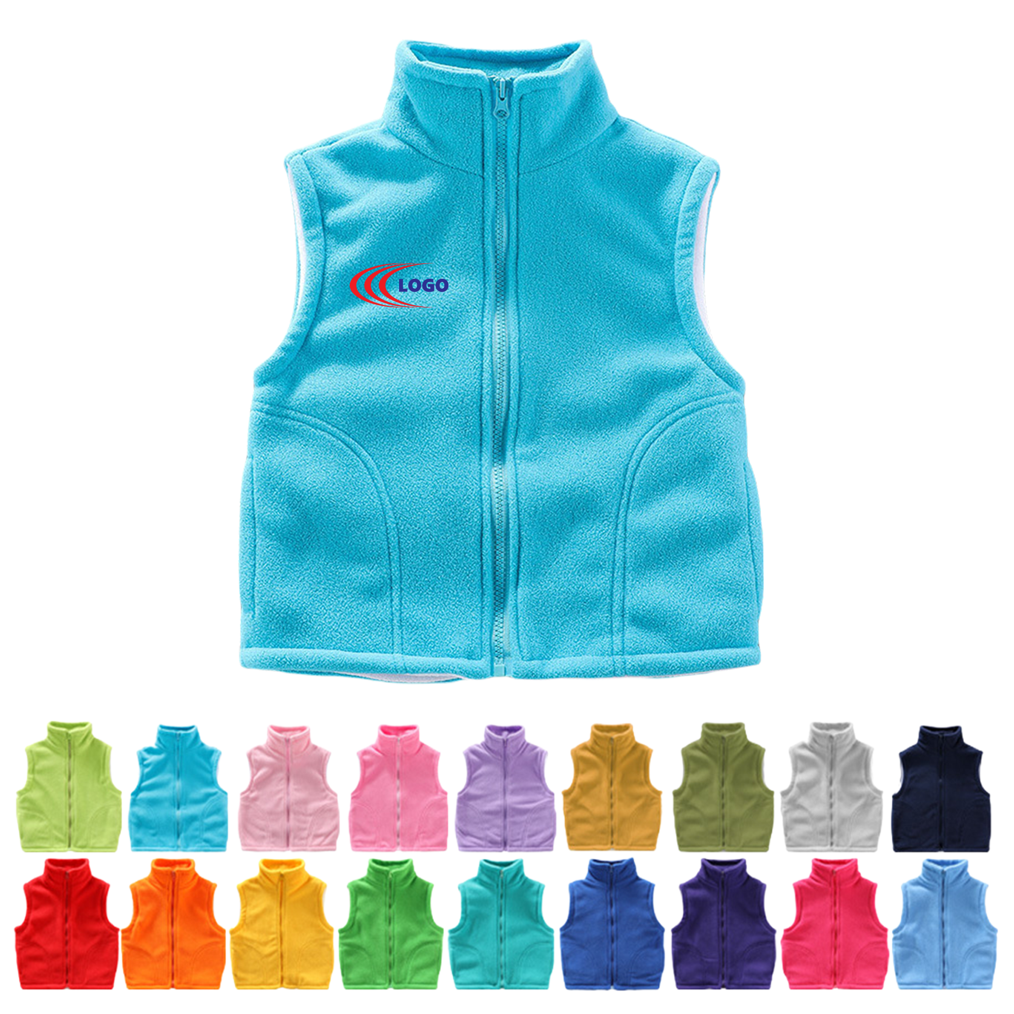 MOQ20 Baby Polar Fleece Vest 11