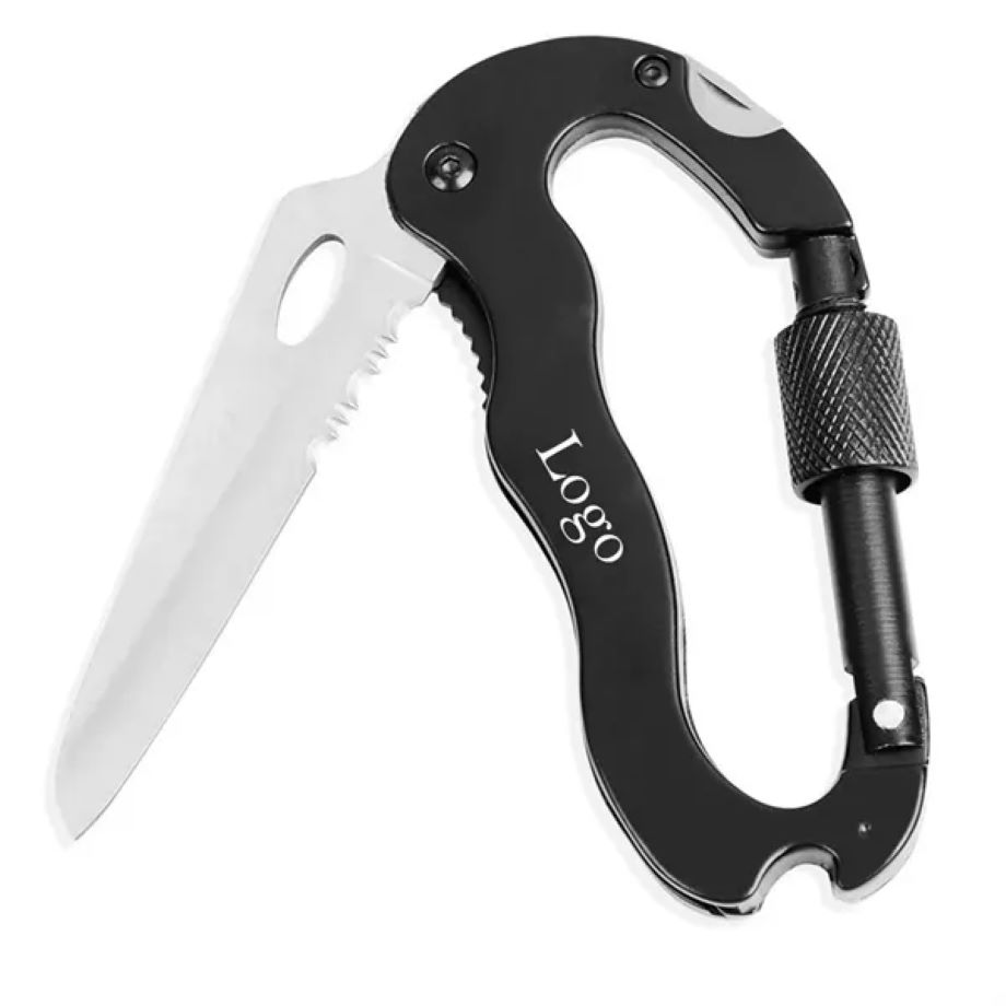 Multitool Carabiner with Folding Knife 2