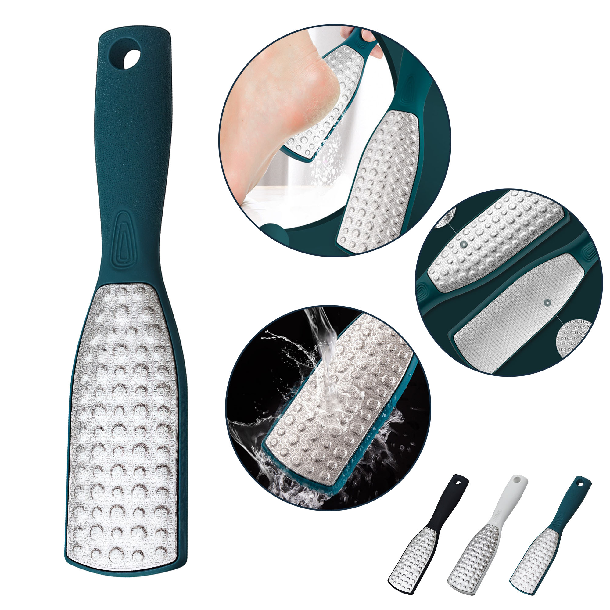Dual Sided Stainless Steel Foot File for Dead Skin Removal 2