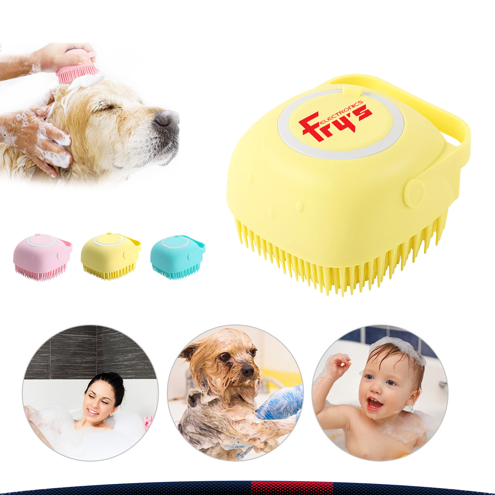 Massage Shampoo Pet Brush 4