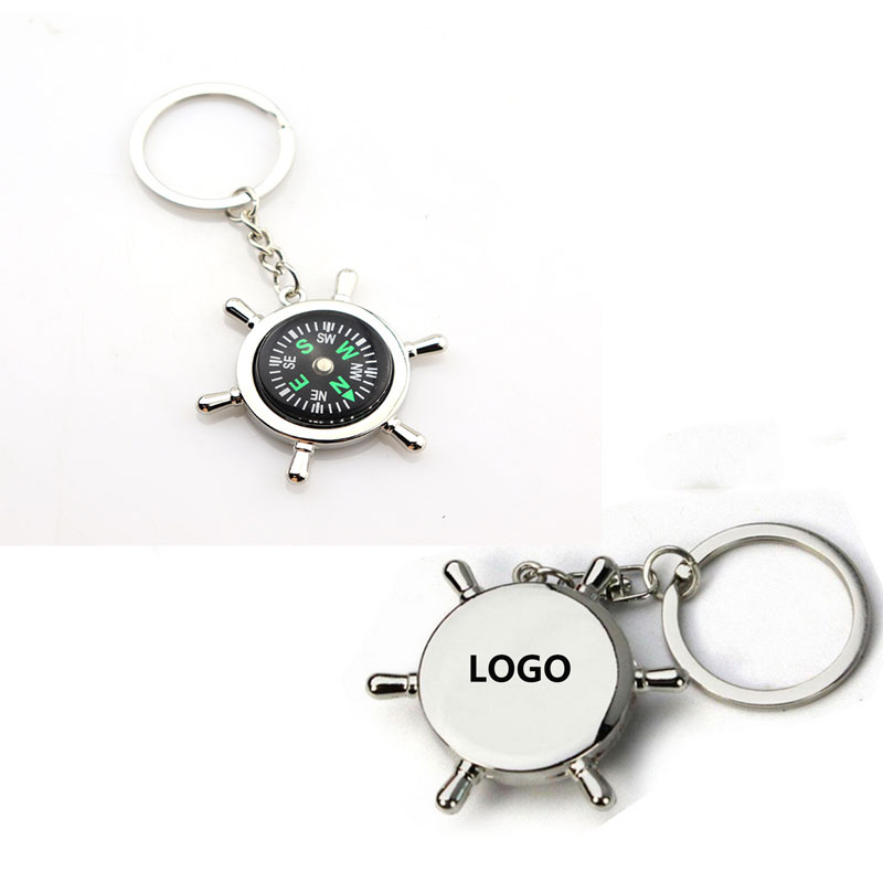 Metal Rudder Compass w/Keychain 3