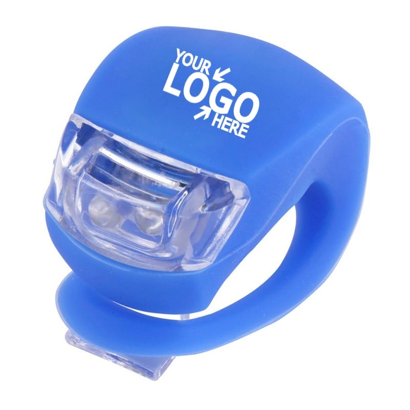 Silicone Bicycle Flash Light 7 DAYS DELIVERED with imprint 2