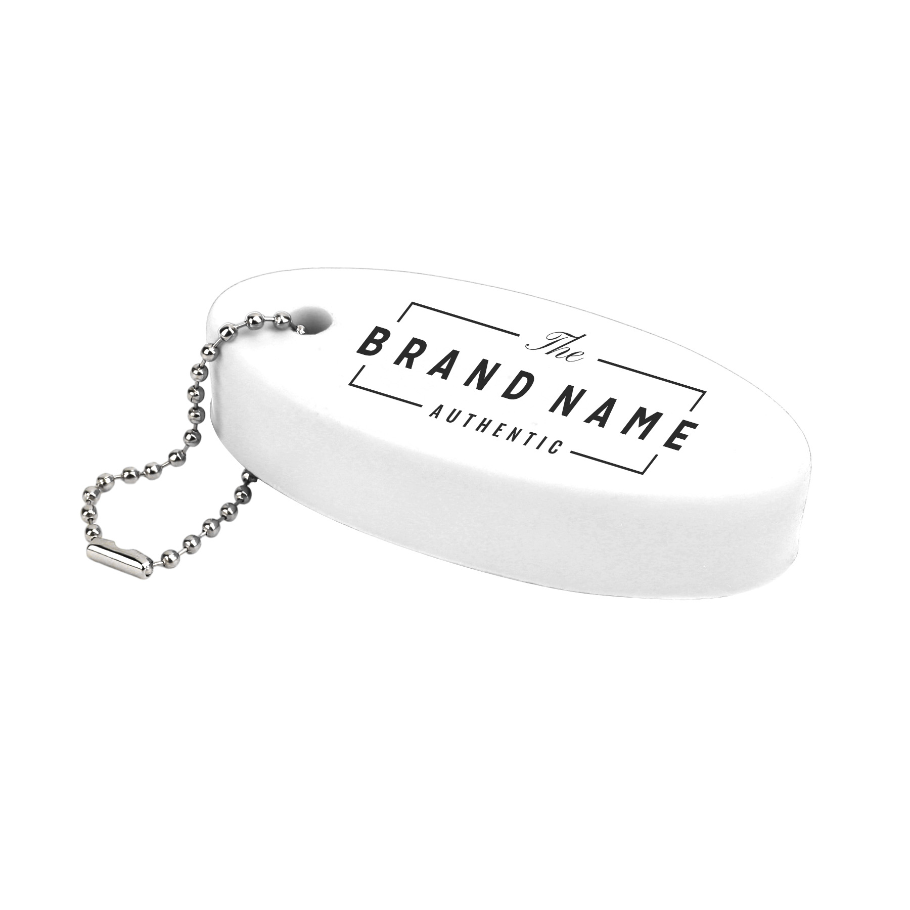 Oval PU Floater Key Tag 8
