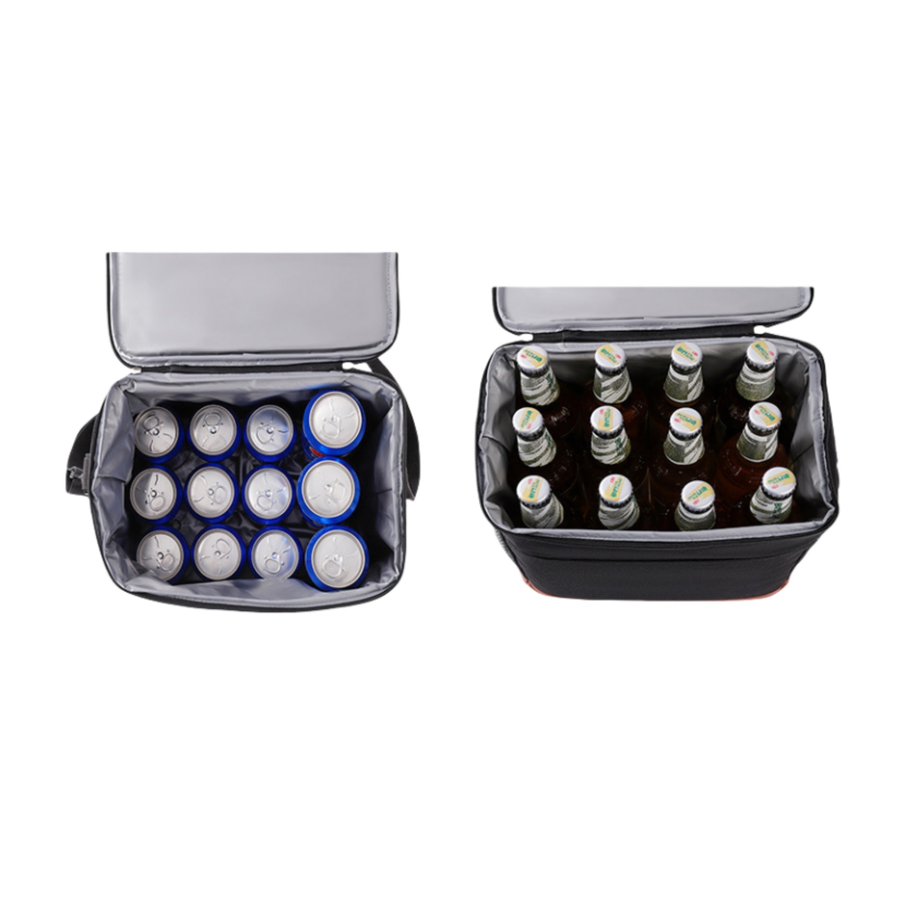 Insulated Lunch Box Freezable Cooler Bag with Beer Bottle Opener and Adjustable Shoulder Strap 10