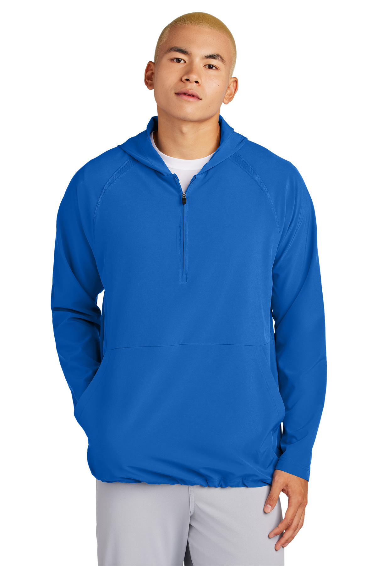 Sport-Tek Repeat 1/2-Zip Long Sleeve Hooded Jacket JST488 8