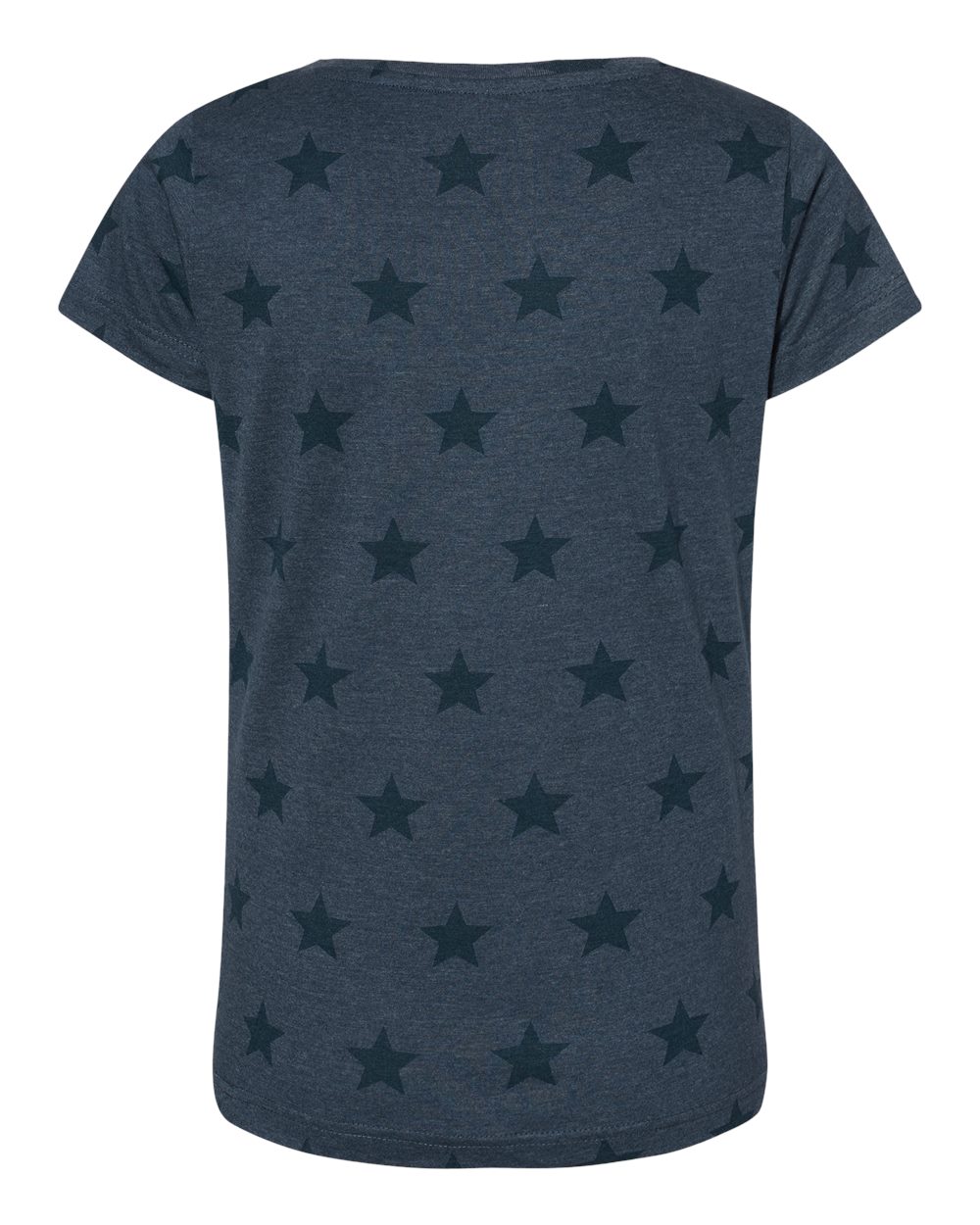 Women's Star Print Scoop Neck Tee - 3629 35