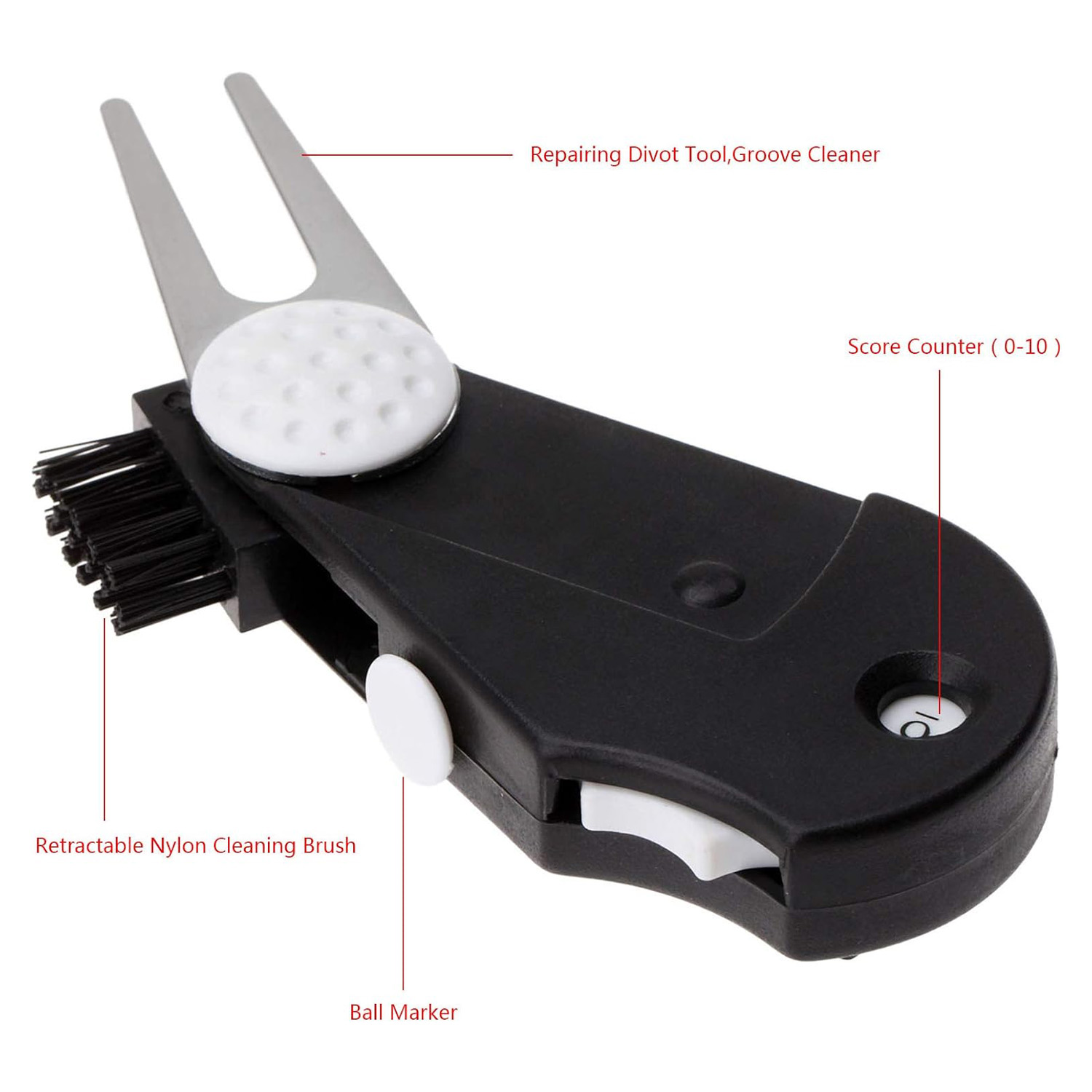 5-IN-1 Golf Club Brush with Multi-Tool Kit 3