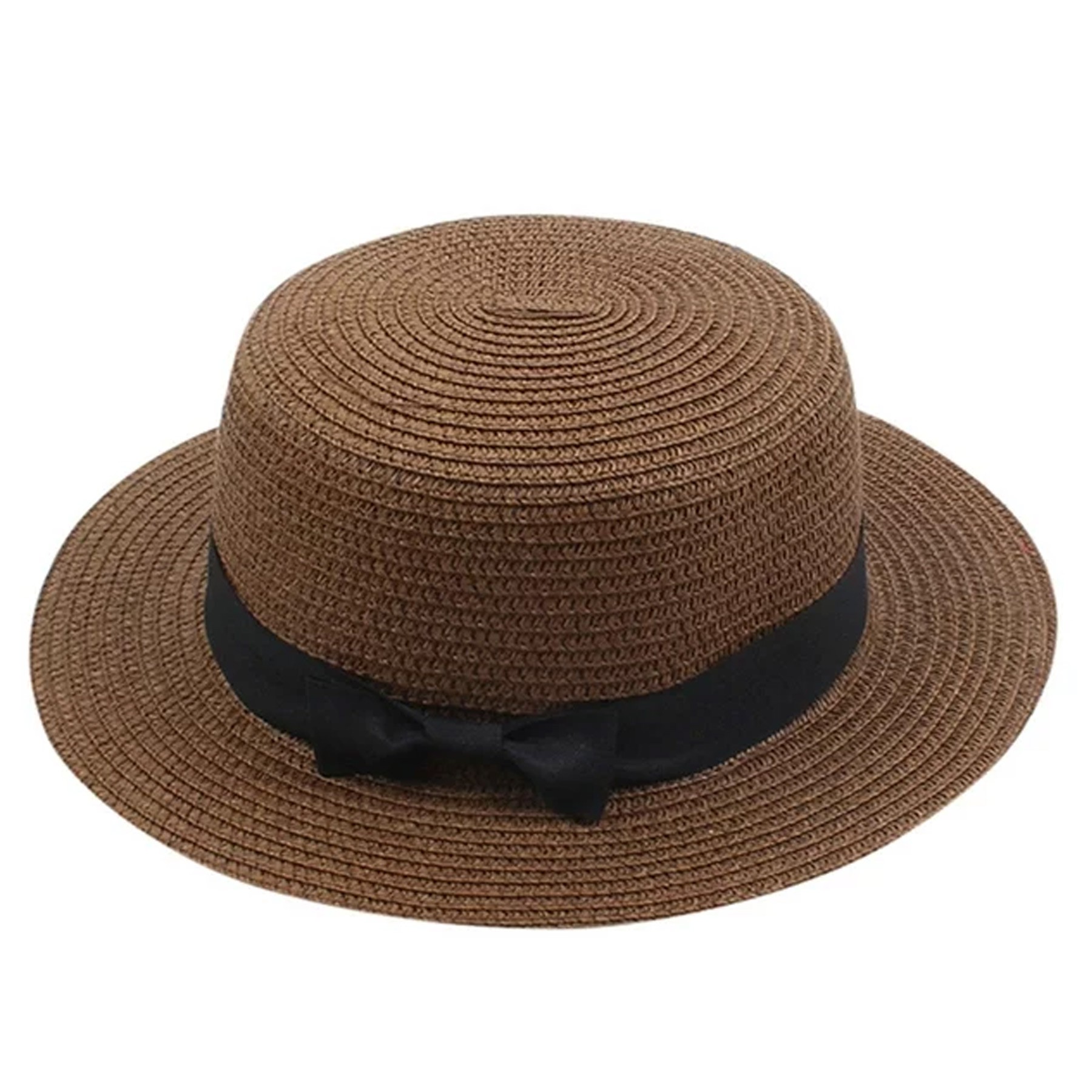 Summer Bow Tie Straw Visor Sun Hat 9