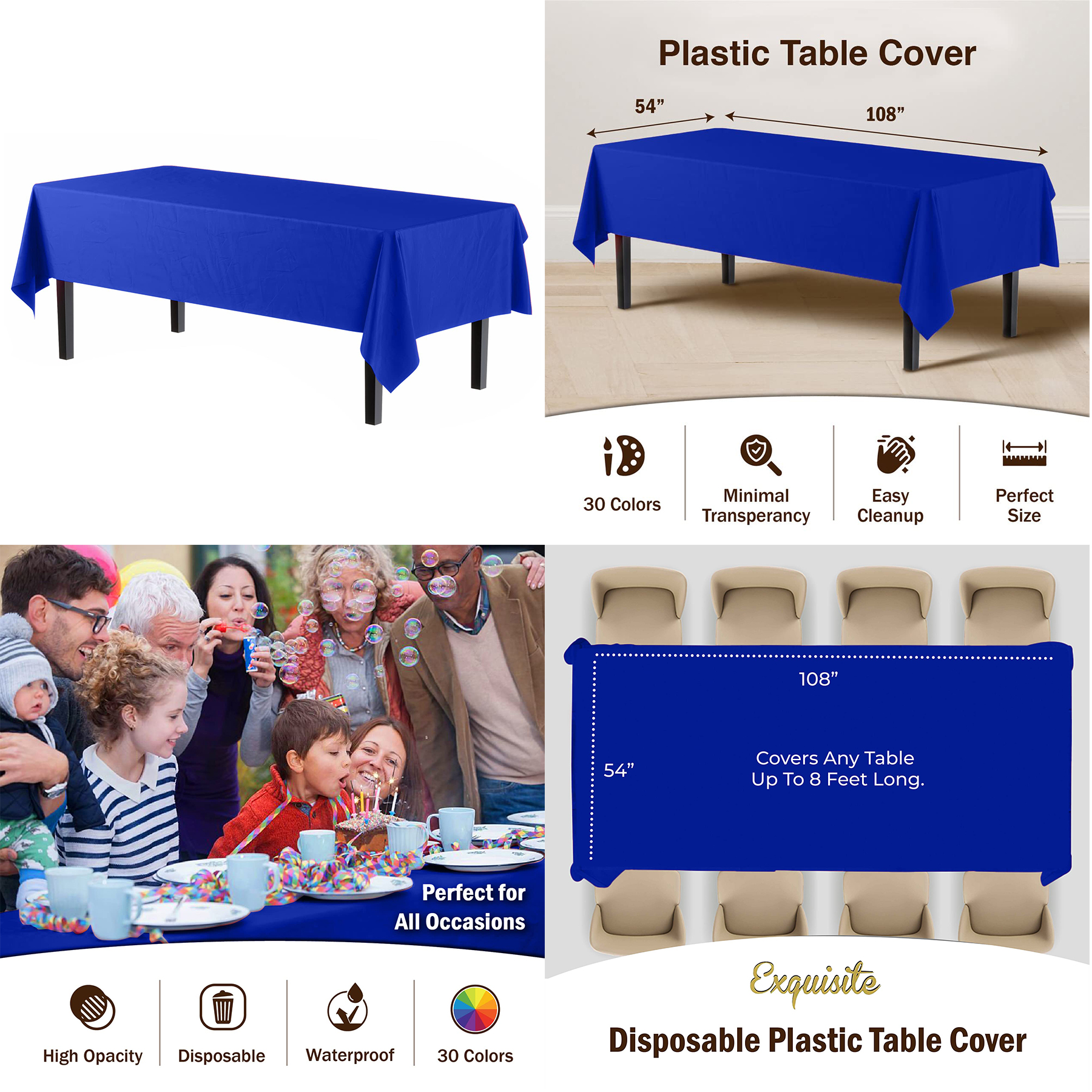 Premium Plastic Tablecloth