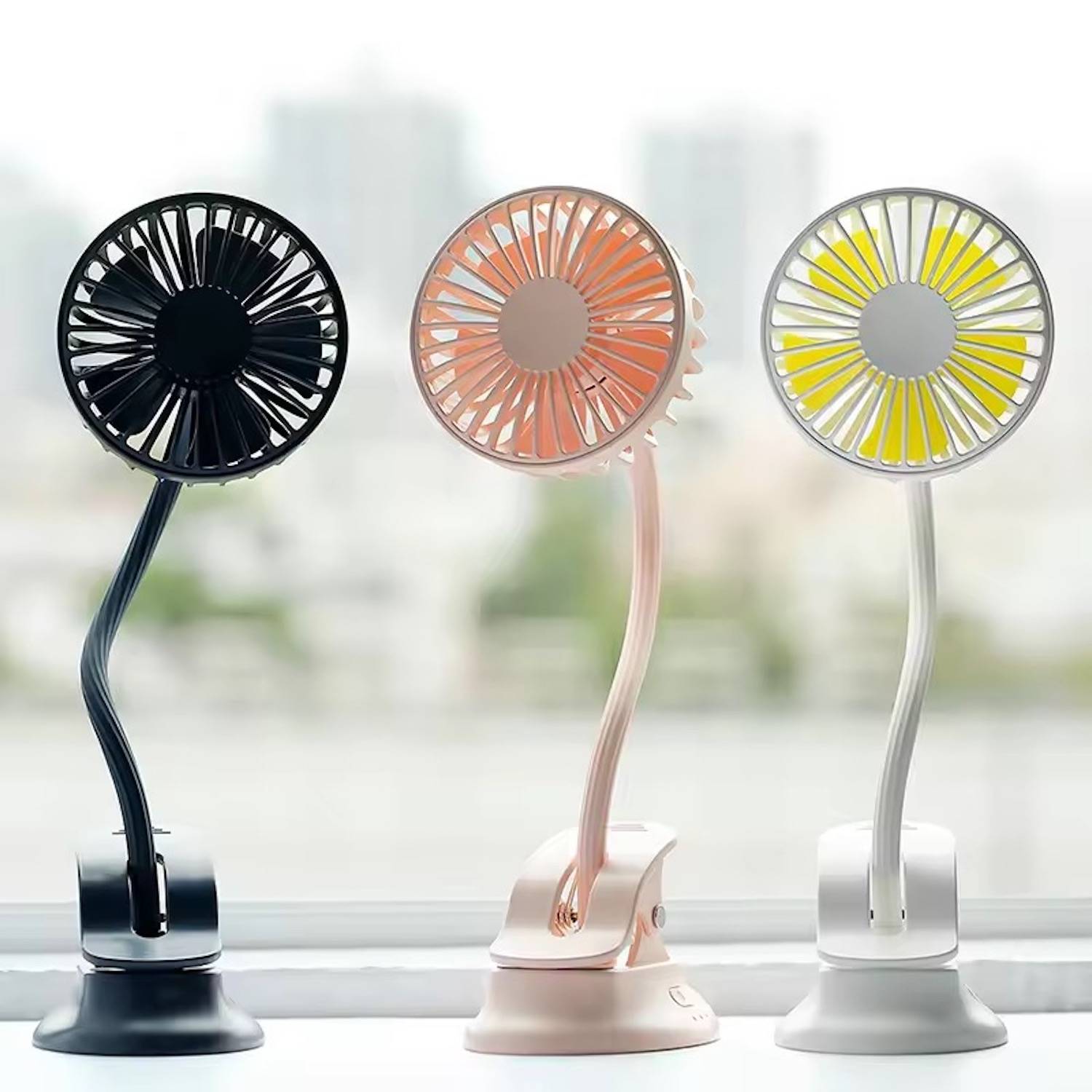 Portable USB Air Conditioner Hand Held Mini Fan W/ Clip 4