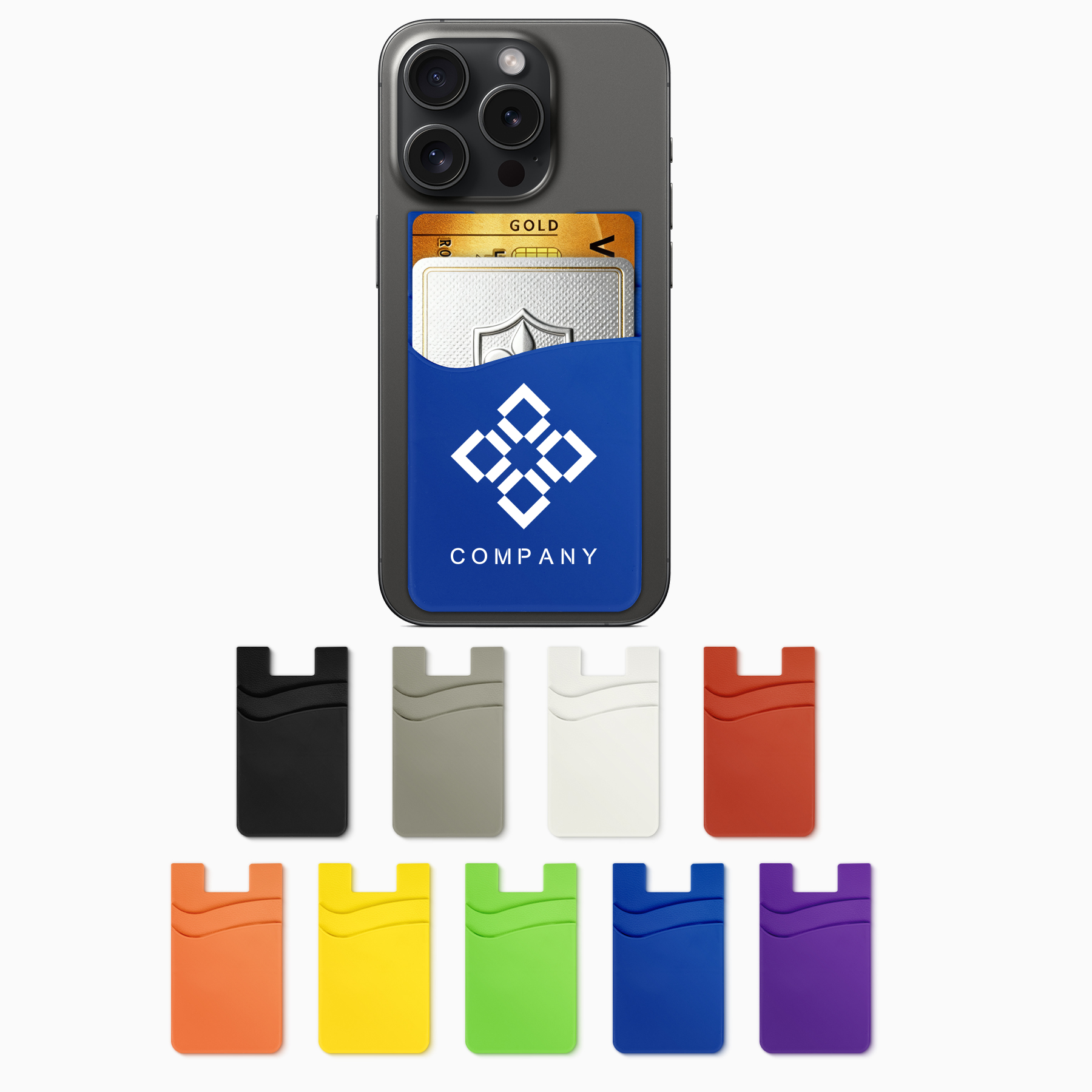 Double Layer Silicone Phone Wallets 13