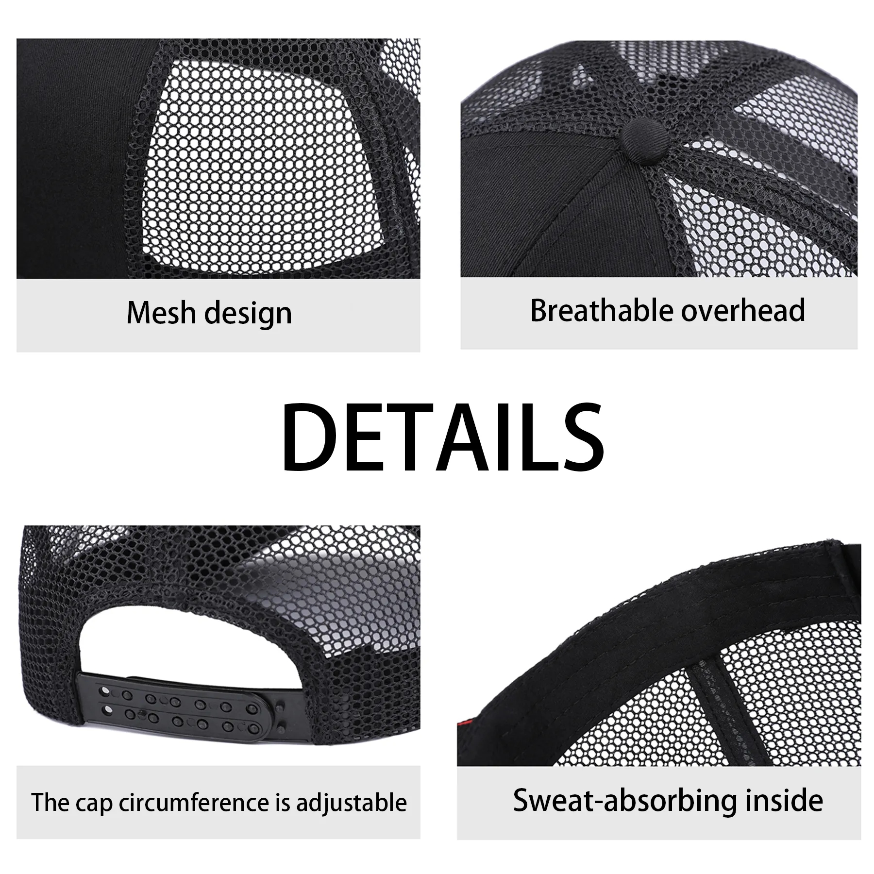 Cotton Mesh Breathable Baseball Cap 8