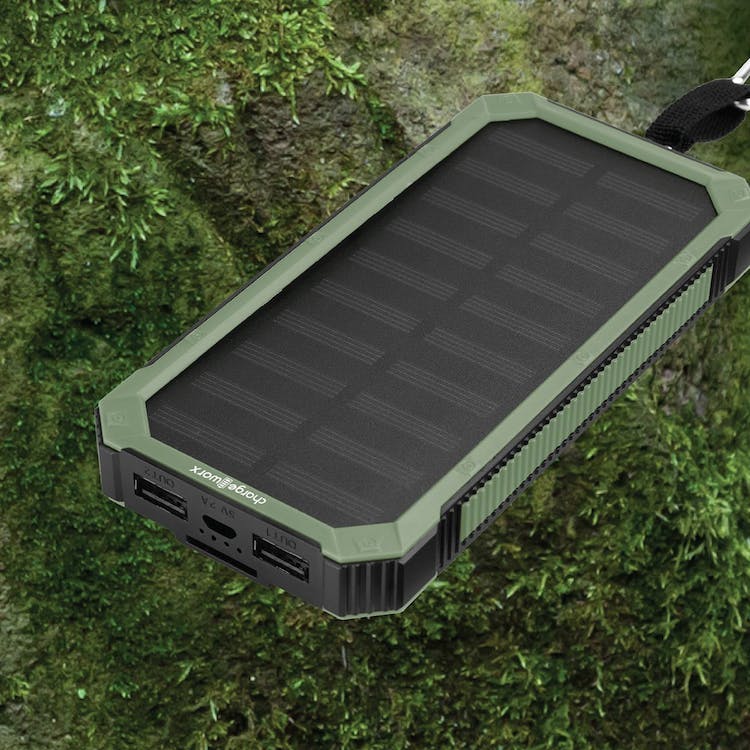 Solar Powered Power Banks - Green and Black 2