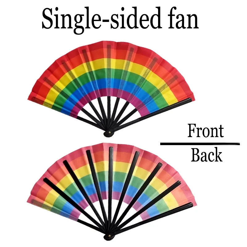 Rainbow Folding Hand Fan 4