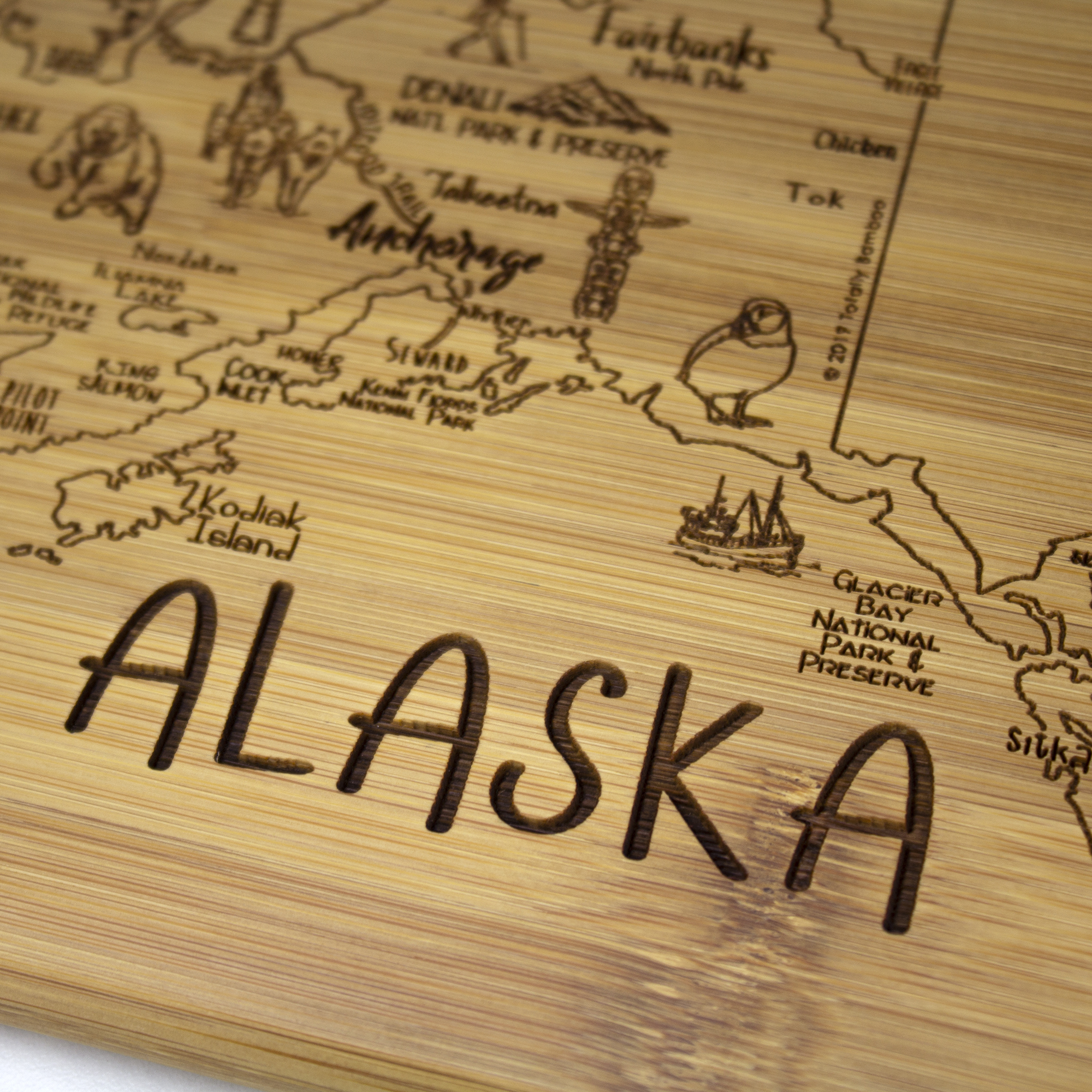 A Slice of Life Alaska Serving & Cutting Board 5