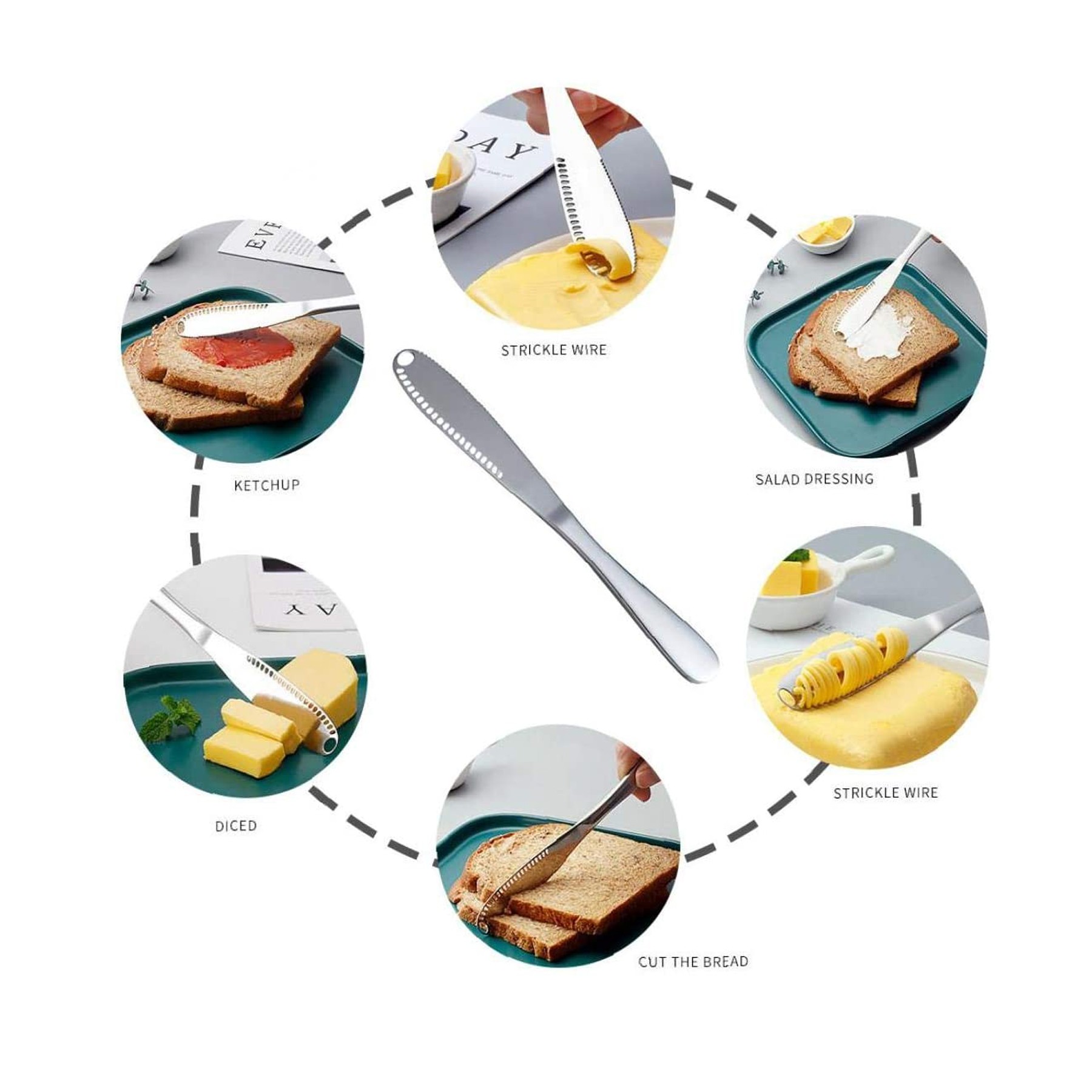 3 in 1 Stainless Steel Butter Spread Knife 3