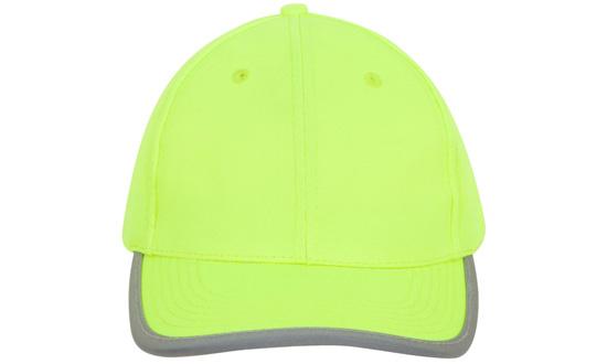 Luminescent Safety Cap with Reflective Trim