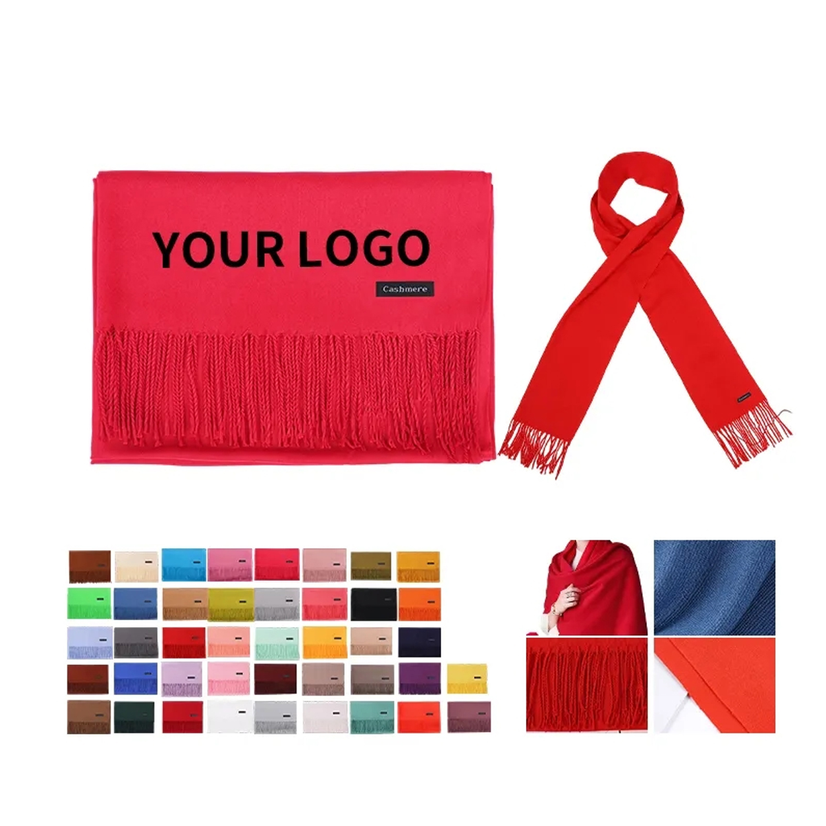 Imitation Cashmere Scarf for Casual and Cozy Looks 23