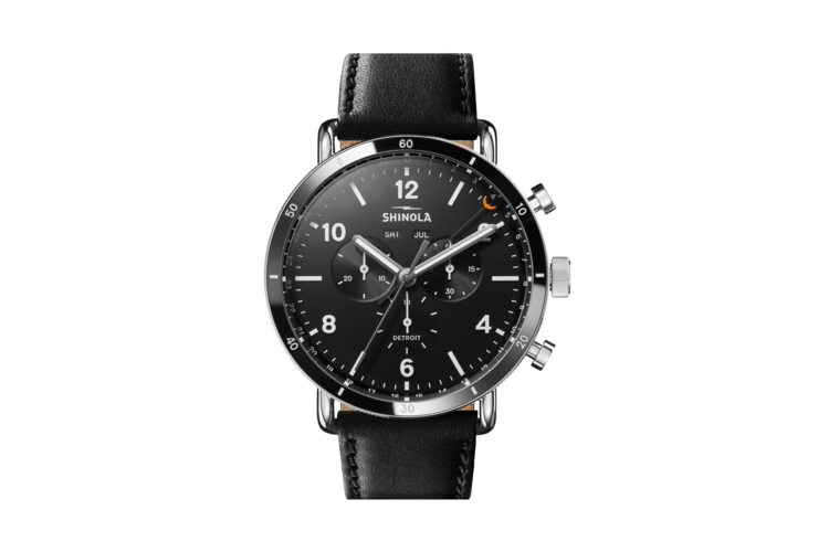 Shinola The Canfield Sport Chrono Leather Strap Watch 2