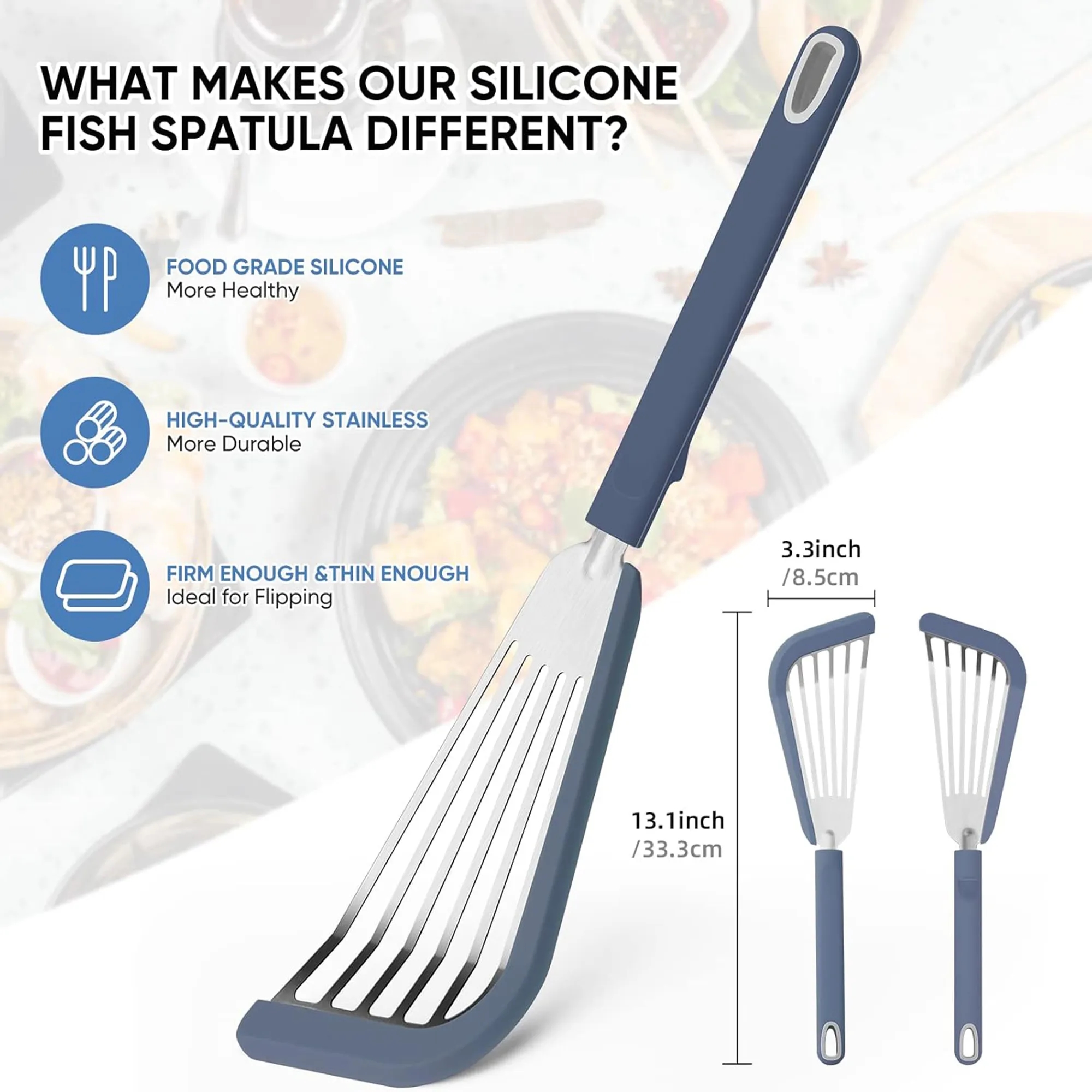 Silicone Cooking Spatula for High Heat 3