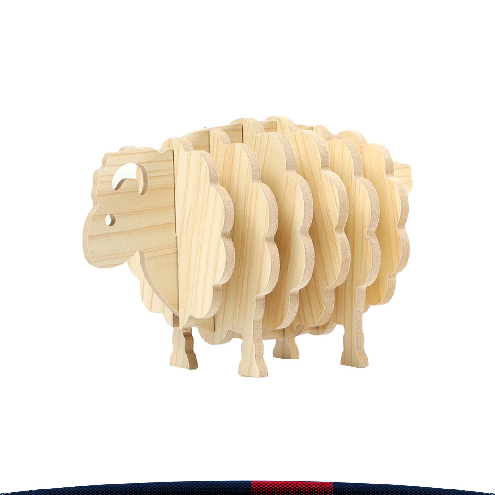 Sheep Cartoon Set Coaster 4